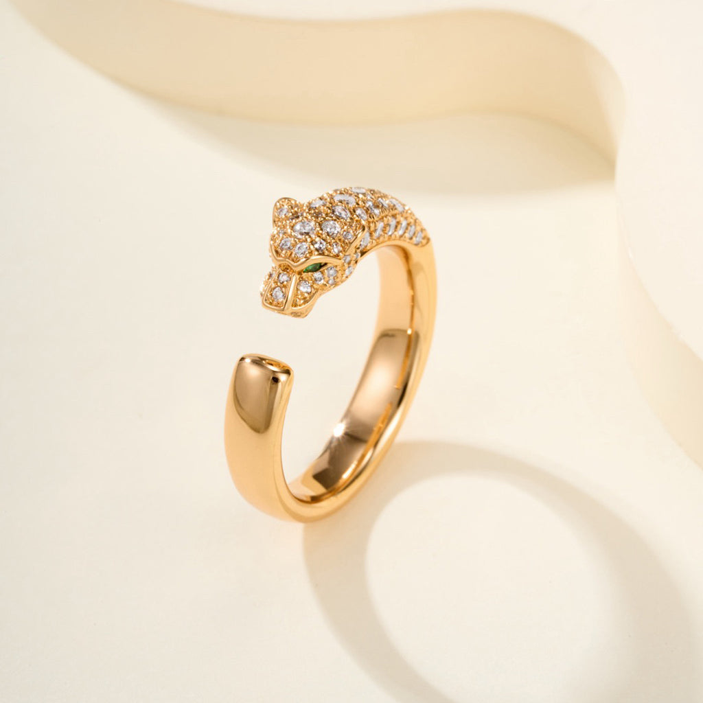 [Elite]PANTHERE HALF DIAMOND SMALL RING