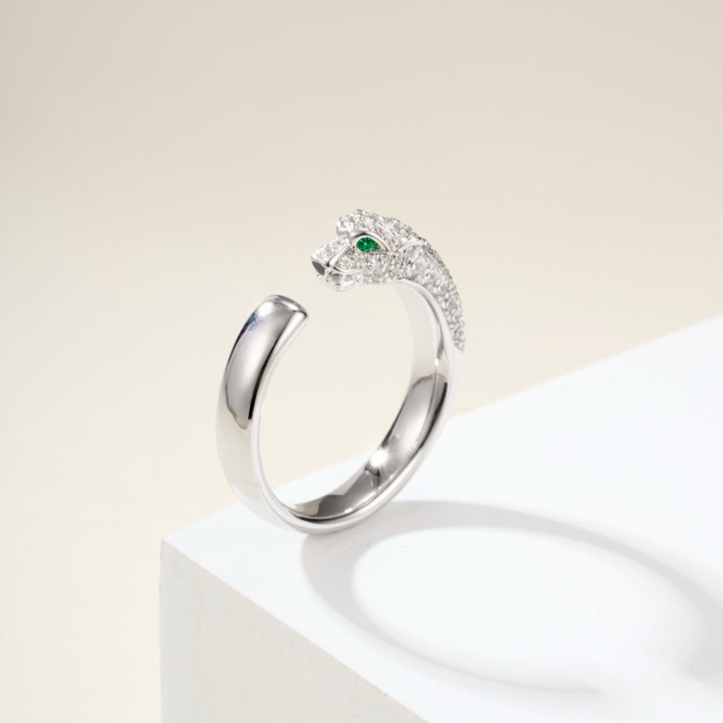 [Elite]PANTHERE HALF DIAMOND SMALL RING