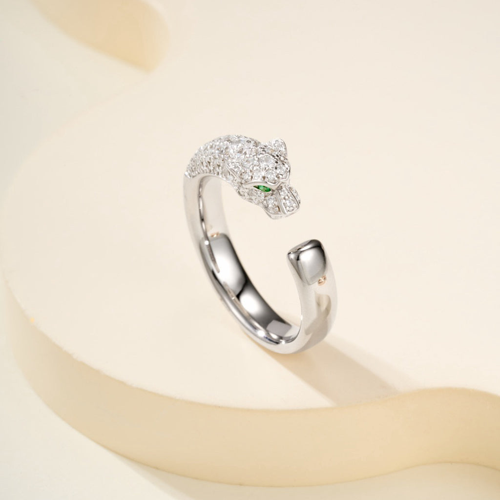 [Elite]PANTHERE HALF DIAMOND SMALL RING