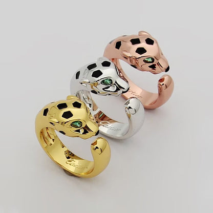 [Elite]PANTHERE SPOTTED MEDIUM RING