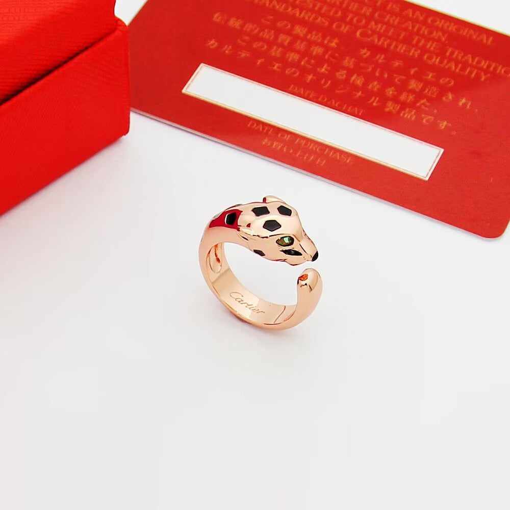 [Elite]PANTHERE SPOTTED MEDIUM RING