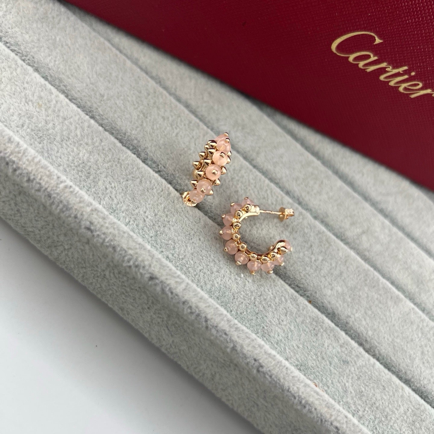 [Elite]CLASH 7.9MM AGATE CHALCEDONY EARRINGS