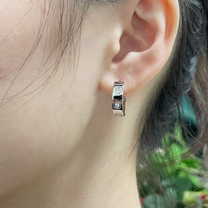 [Elite]LOVE EARRINGS 5.7MM 2 DIAMONDS