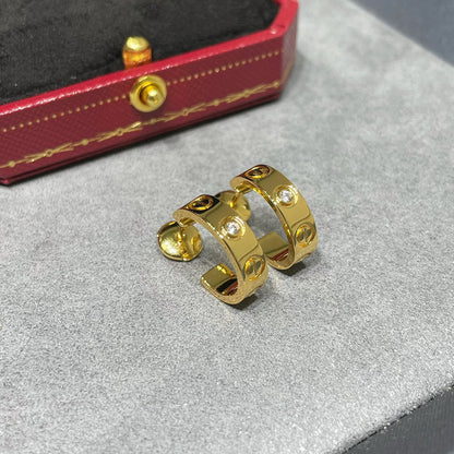 [Elite]LOVE EARRINGS 5.7MM 2 DIAMONDS