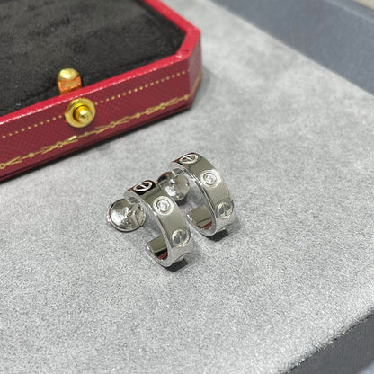 [Elite]LOVE EARRINGS 5.7MM 2 DIAMONDS