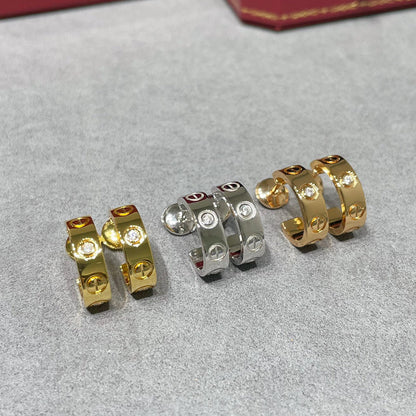 [Elite]LOVE EARRINGS 5.7MM 2 DIAMONDS