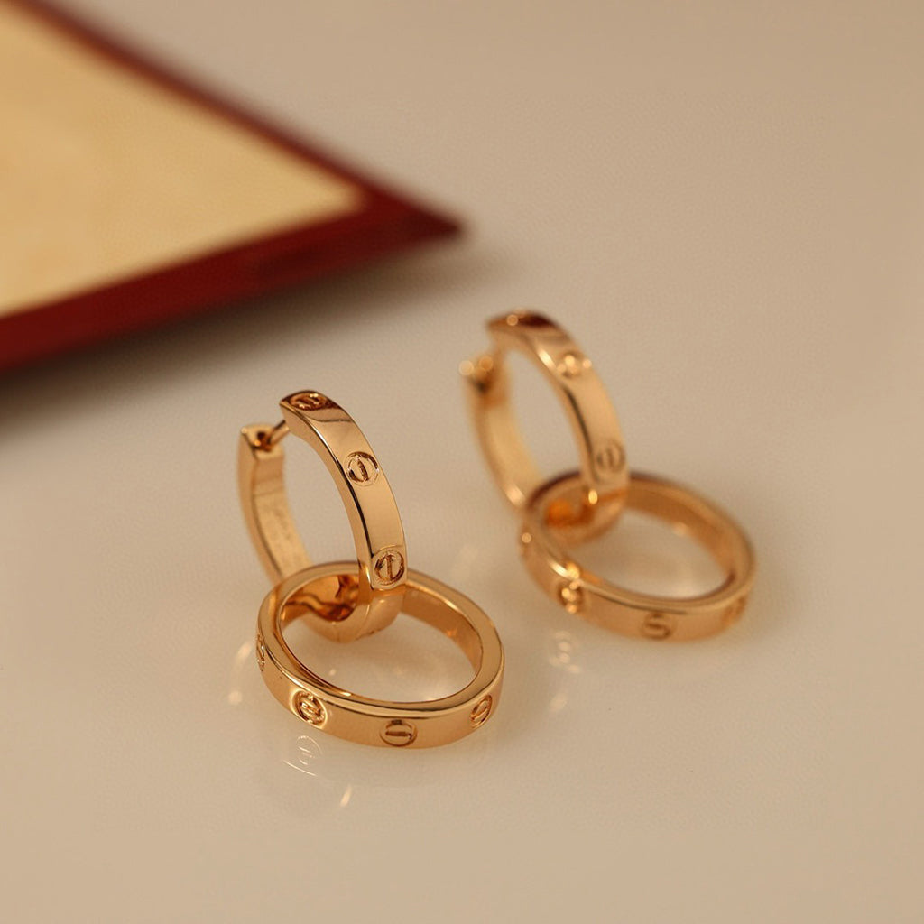 [Elite]LOVE 3.3MM DANGLE EARRINGS
