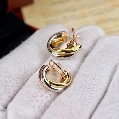[Elite]TRINITY ON DIAMOND CLASSIC EARRINGS
