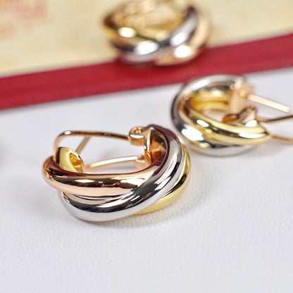 [Elite]TRINITY ON DIAMOND CLASSIC EARRINGS