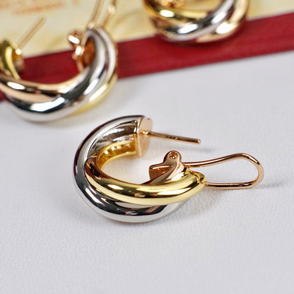 [Elite]TRINITY ON DIAMOND CLASSIC EARRINGS