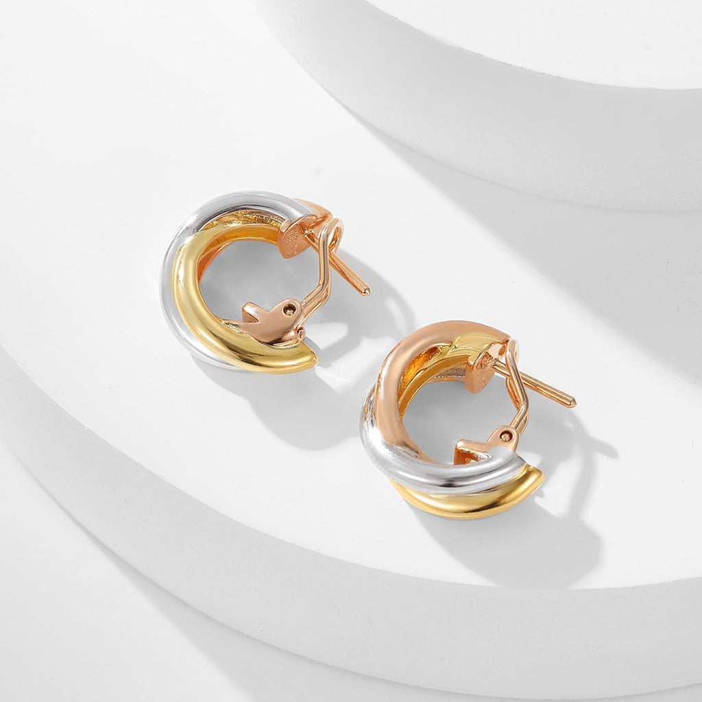 [Elite]TRINITY ON DIAMOND CLASSIC EARRINGS