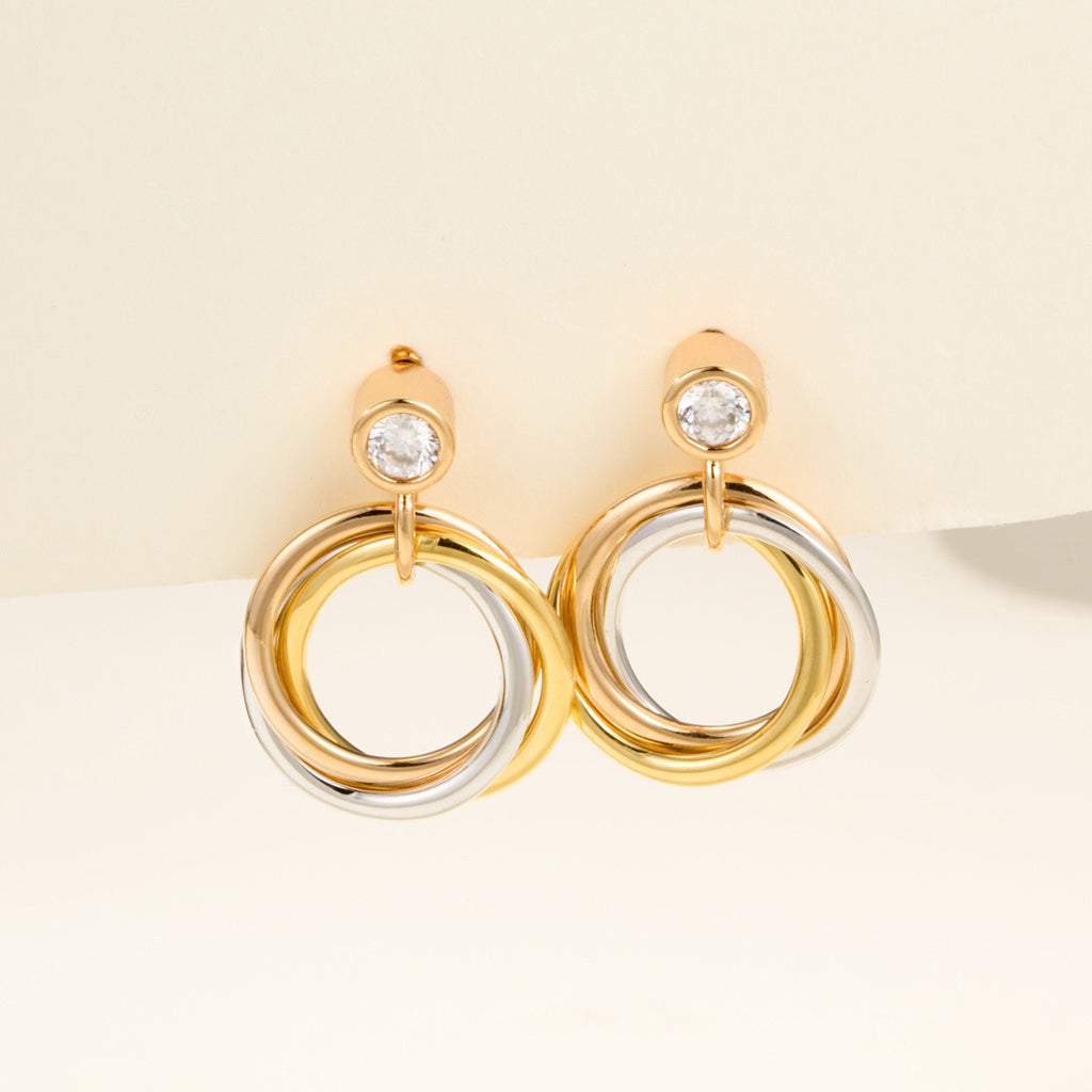 [Elite]TRINITY ON DIAMOND  EARRINGS
