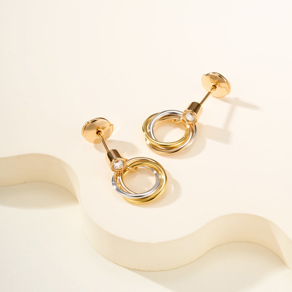 [Elite]TRINITY ON DIAMOND  EARRINGS