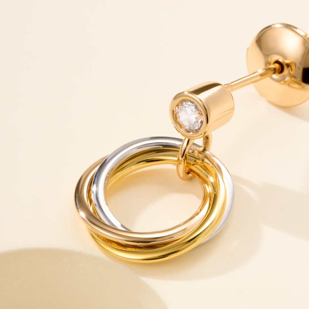 [Elite]TRINITY ON DIAMOND  EARRINGS