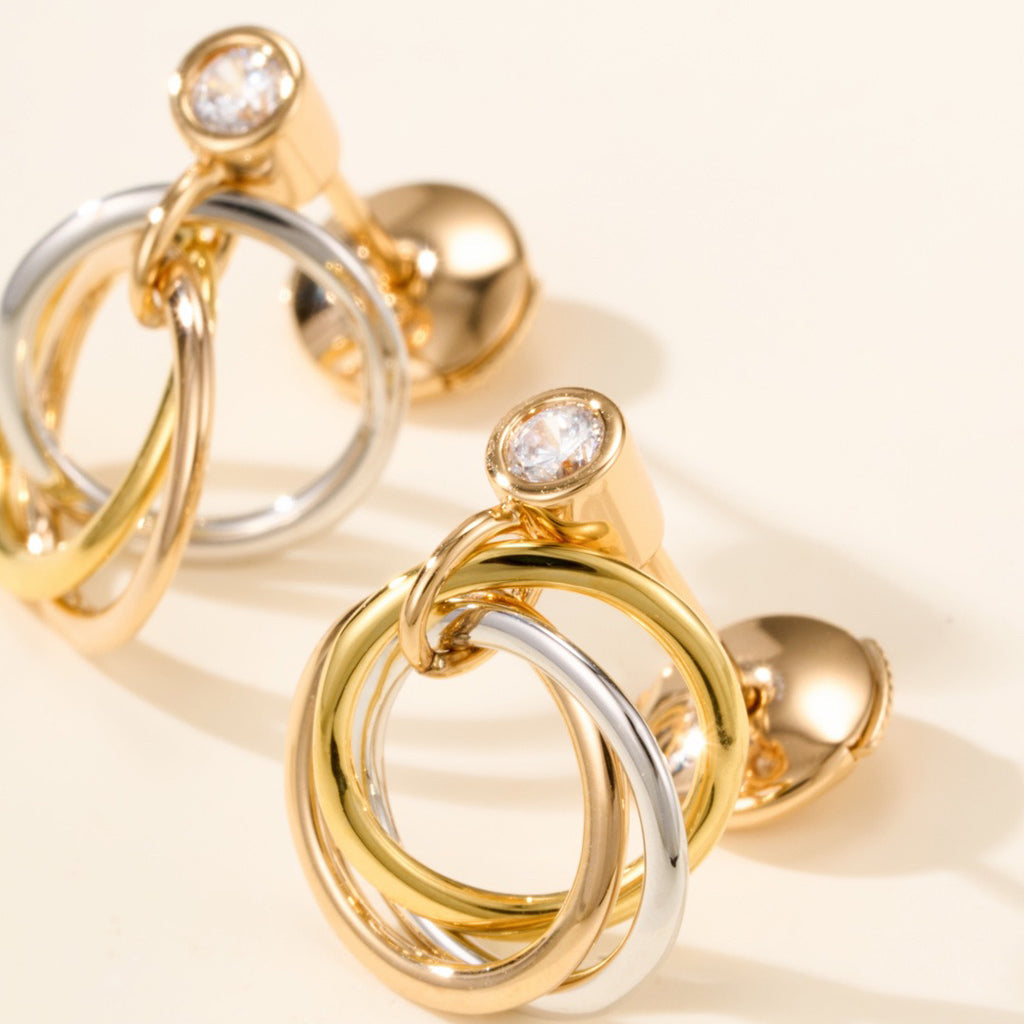 [Elite]TRINITY ON DIAMOND  EARRINGS