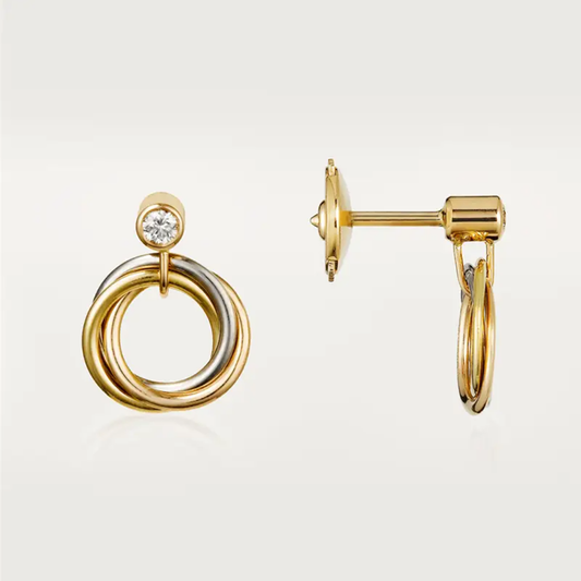 [Elite]TRINITY ON DIAMOND  EARRINGS