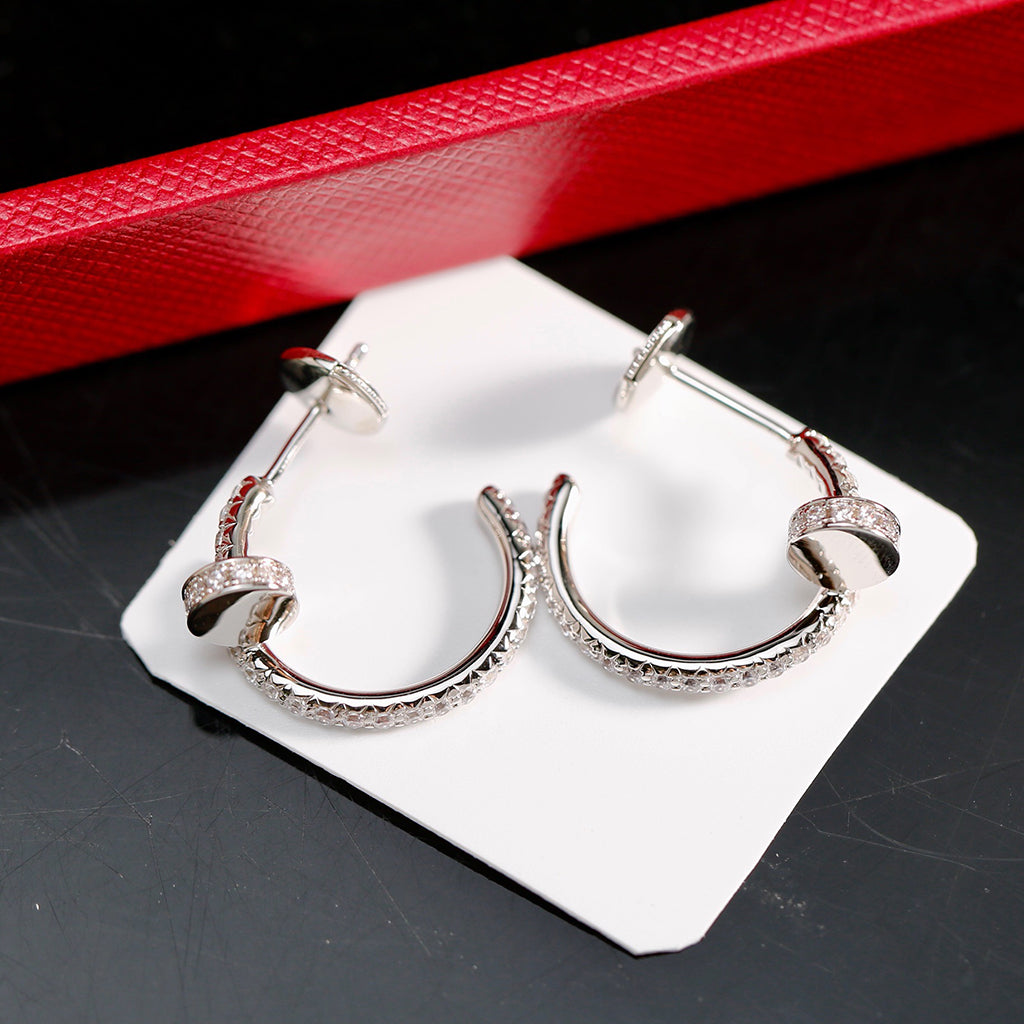 [Elite]JUSTE FULL DIAMOND SMALL EARRINGS