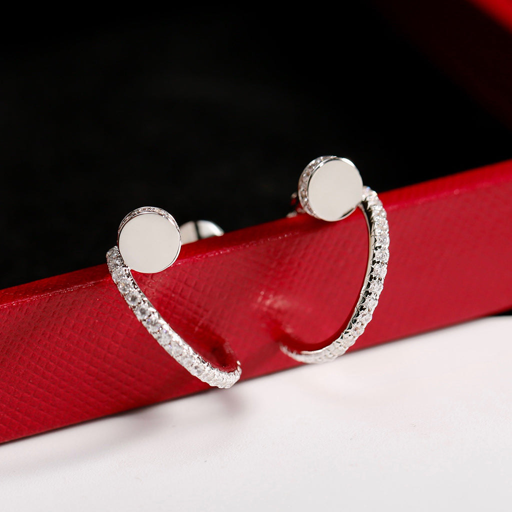 [Elite]JUSTE FULL DIAMOND SMALL EARRINGS