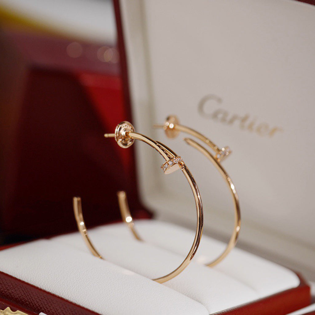 [Elite]JUSTE HALF DIAMOND LARGE EARRINGS