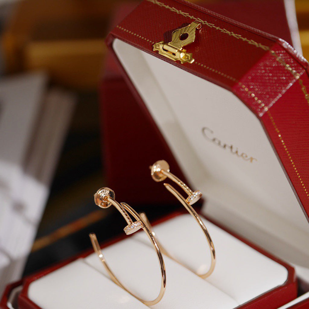 [Elite]JUSTE HALF DIAMOND LARGE EARRINGS