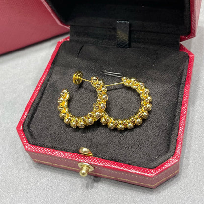 [Elite]CLASH FULL DIAMOND MEDIUM EARRINGS