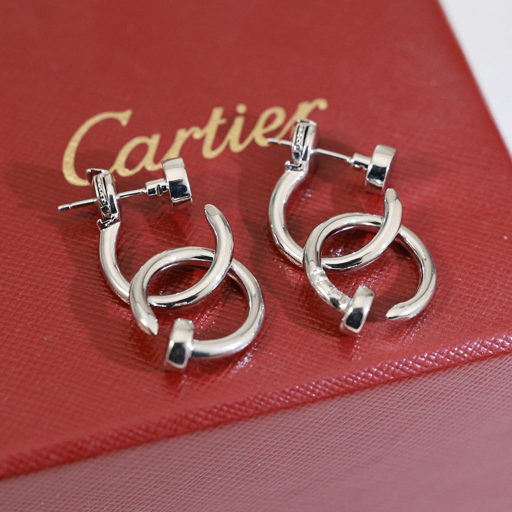 [Elite]JUSTE NO DIAMOND DOUBLE EARRINGS