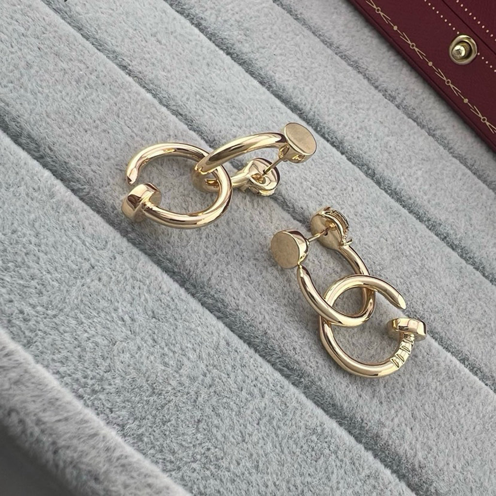 [Elite]JUSTE NO DIAMOND DOUBLE EARRINGS