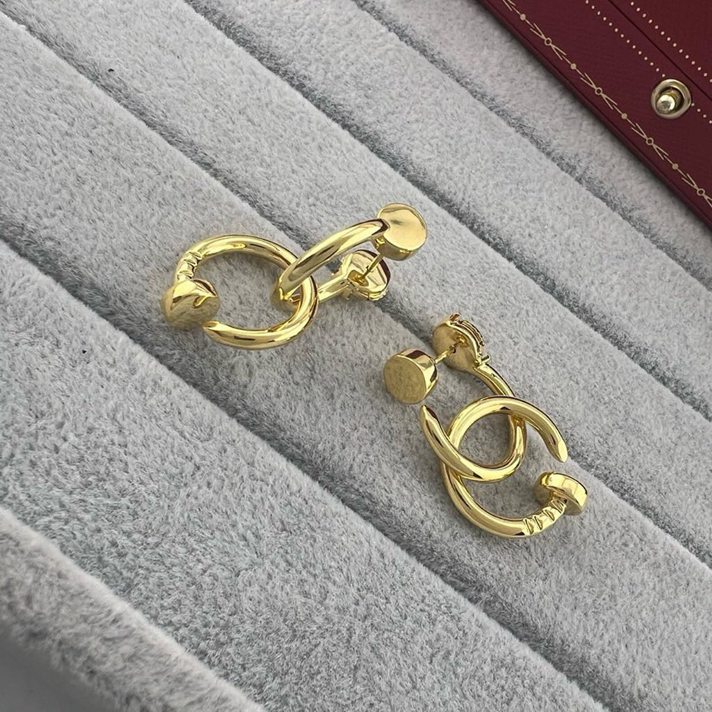 [Elite]JUSTE NO DIAMOND DOUBLE EARRINGS