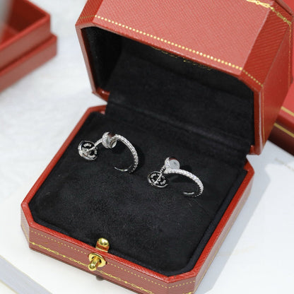 [Elite]JUSTE FULL DIAMOND DOUBLE EARRINGS