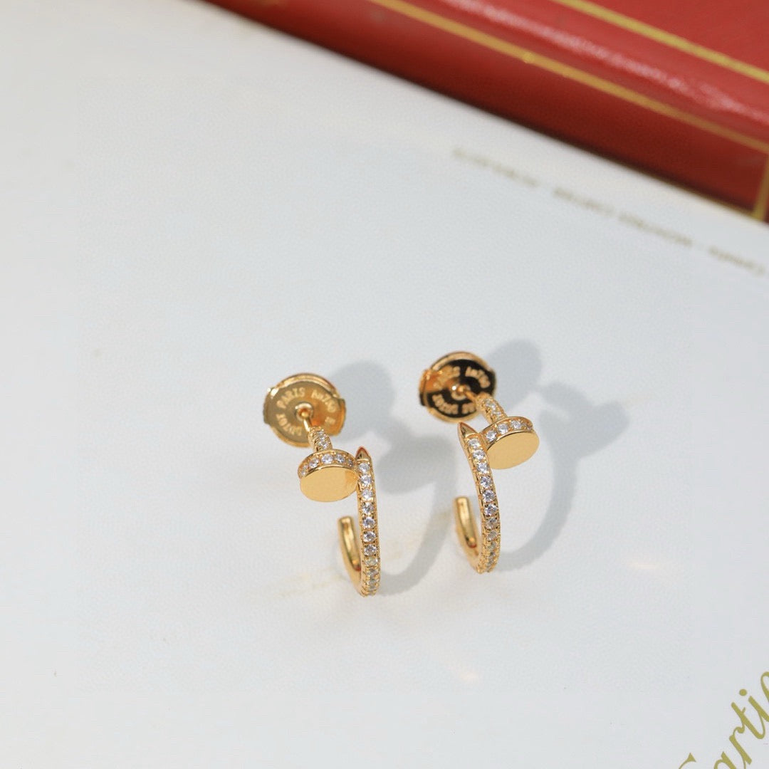 [Elite]JUSTE FULL DIAMOND DOUBLE EARRINGS