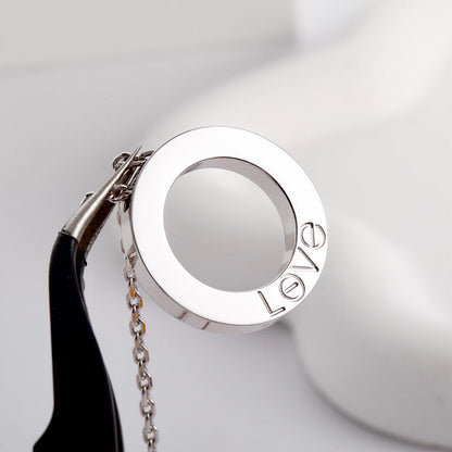 [Elite]LOVE NECKLACE 16MM  FULL DIAMOND