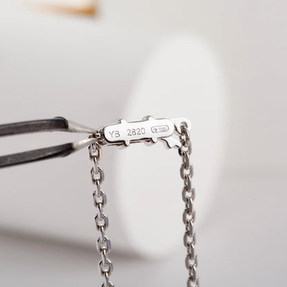 [Elite]LOVE NECKLACE 16MM  FULL DIAMOND
