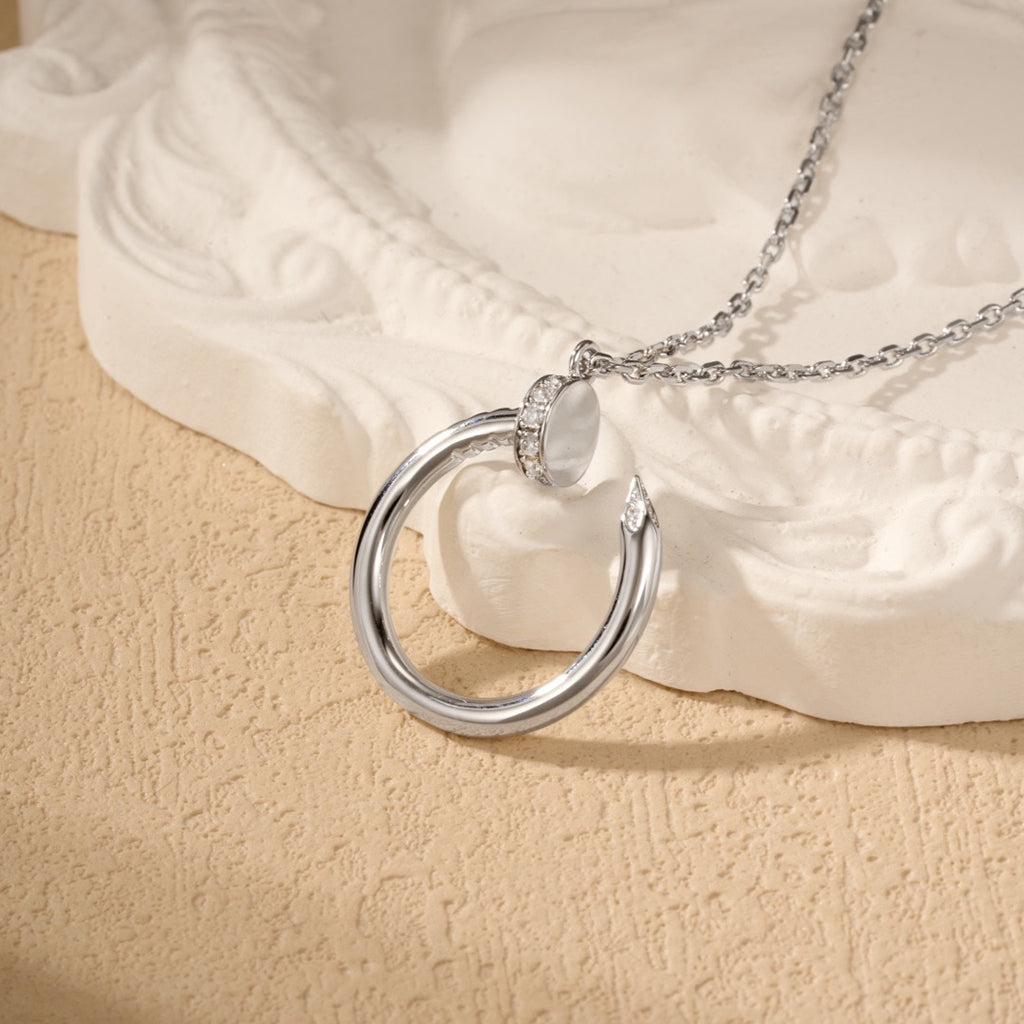 [Elite]JUSTE NECKLACE HALF DIAMOND