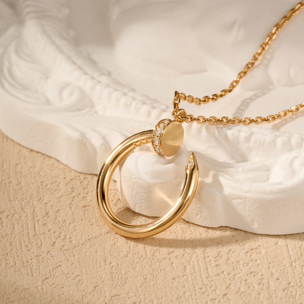 [Elite]JUSTE NECKLACE HALF DIAMOND