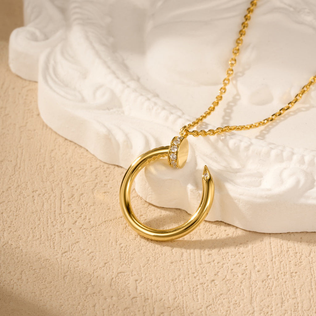 [Elite]JUSTE NECKLACE HALF DIAMOND