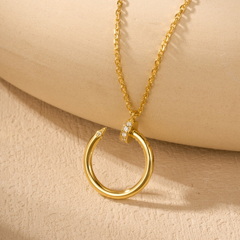 [Elite]JUSTE NECKLACE HALF DIAMOND