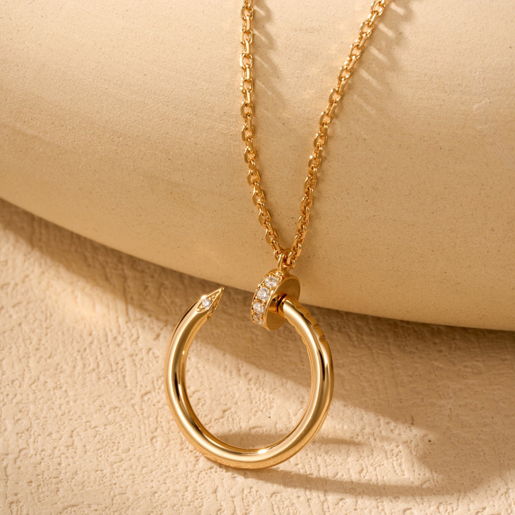 [Elite]JUSTE NECKLACE HALF DIAMOND