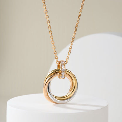 [Elite]TRINITY MEDIUM  DIAMONDS NECKLACE