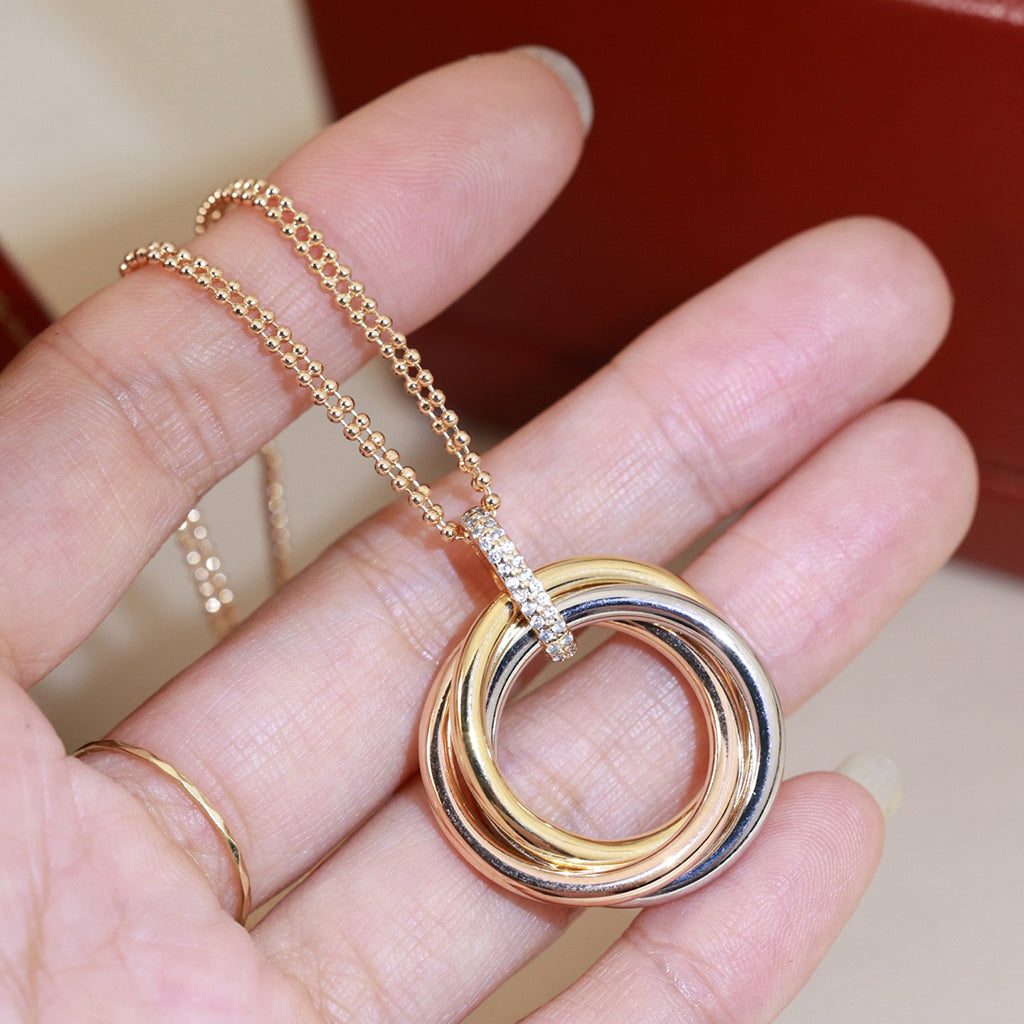 [Elite]TRINITY MEDIUM  DIAMONDS NECKLACE