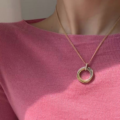 [Elite]TRINITY MEDIUM  DIAMONDS NECKLACE