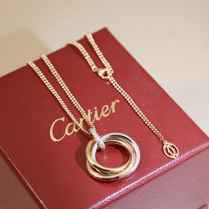 [Elite]TRINITY MEDIUM  DIAMONDS NECKLACE