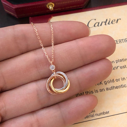 [Elite]TRINITY  NECKLACE 1 DIAMOND