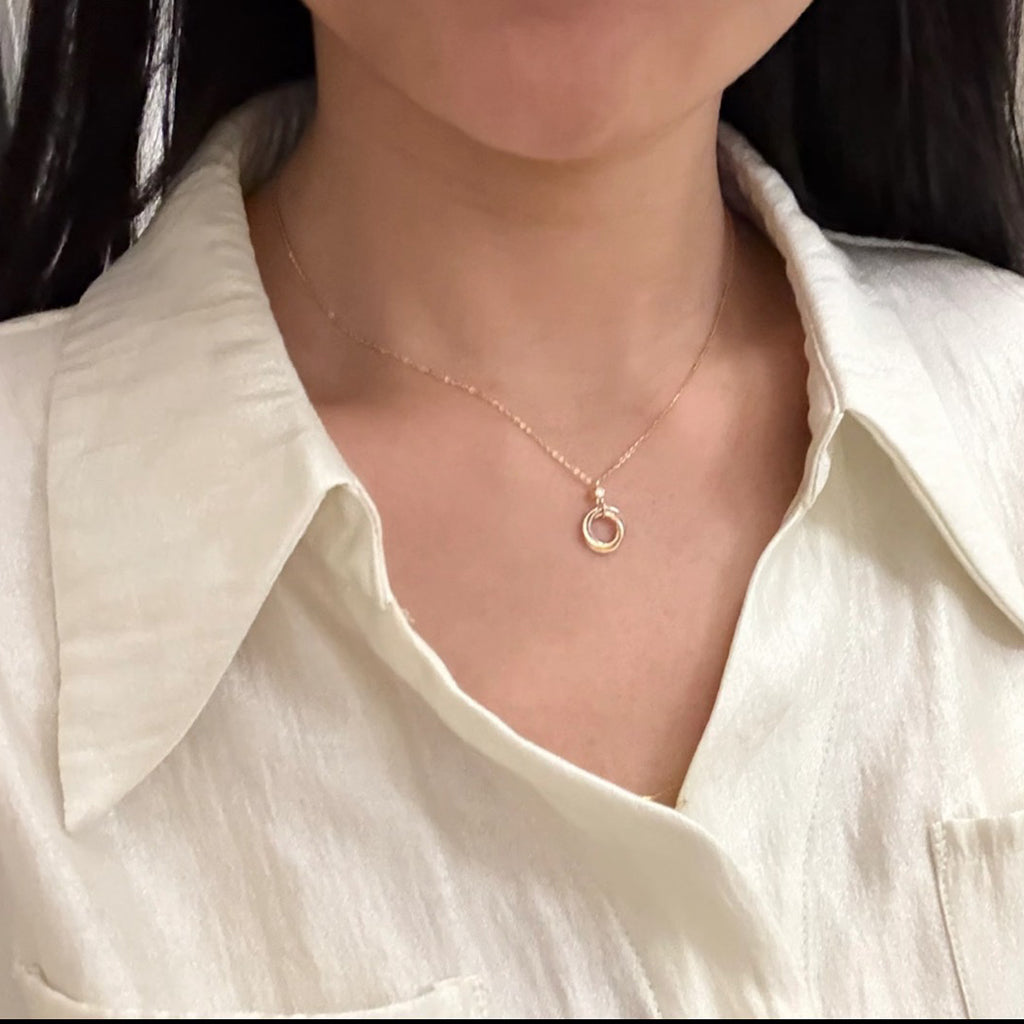 [Elite]TRINITY  NECKLACE 1 DIAMOND