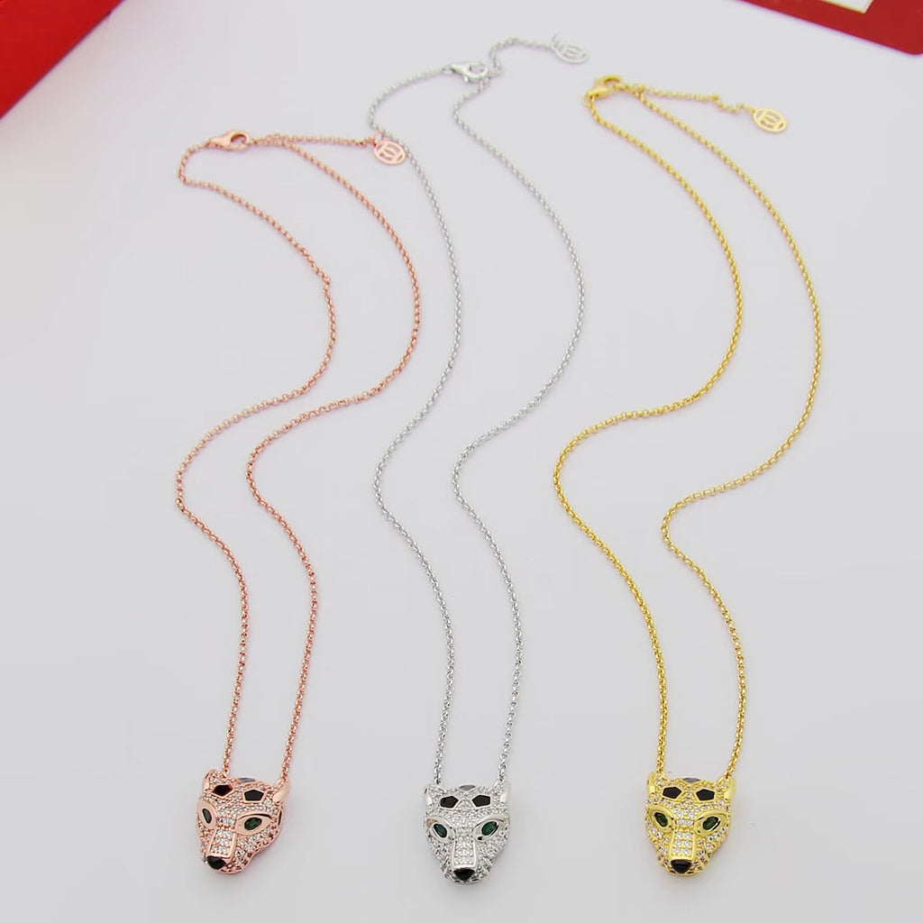 [Elite]PANTHERE FULL DIAMOND NECKLACE