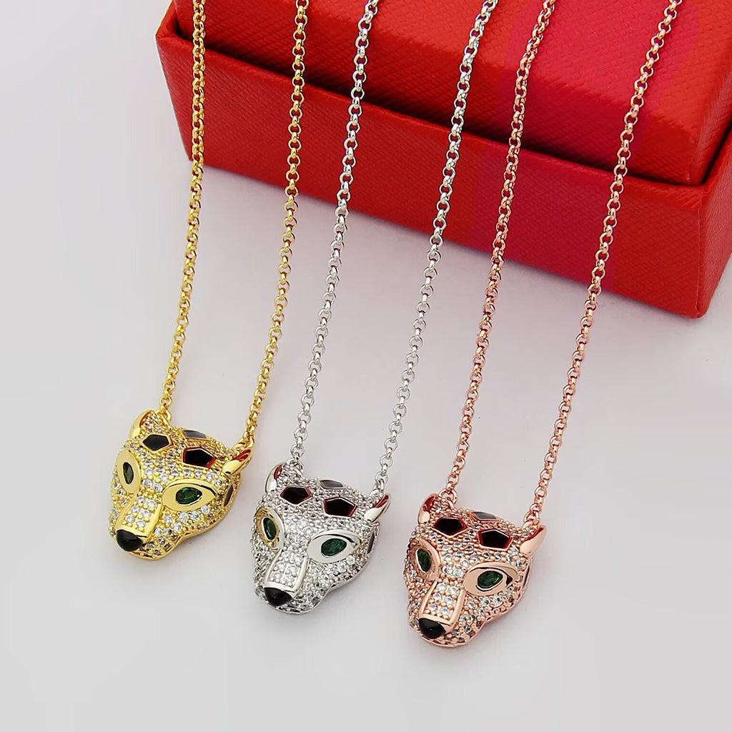 [Elite]PANTHERE FULL DIAMOND NECKLACE