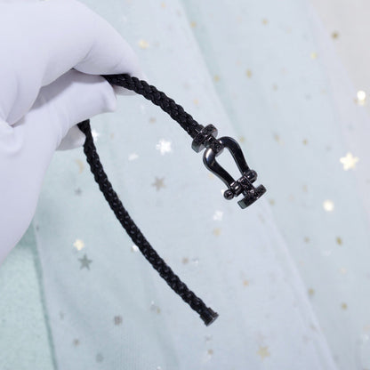 [Elite]FORCE LARGE SERIES HORSESHOE BLACK SAMURAI BRACELET