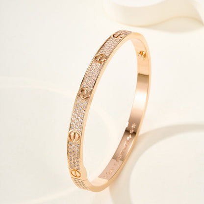 [Elite]LOVE BRACELET 4.8MM DIAMOND-PAVED