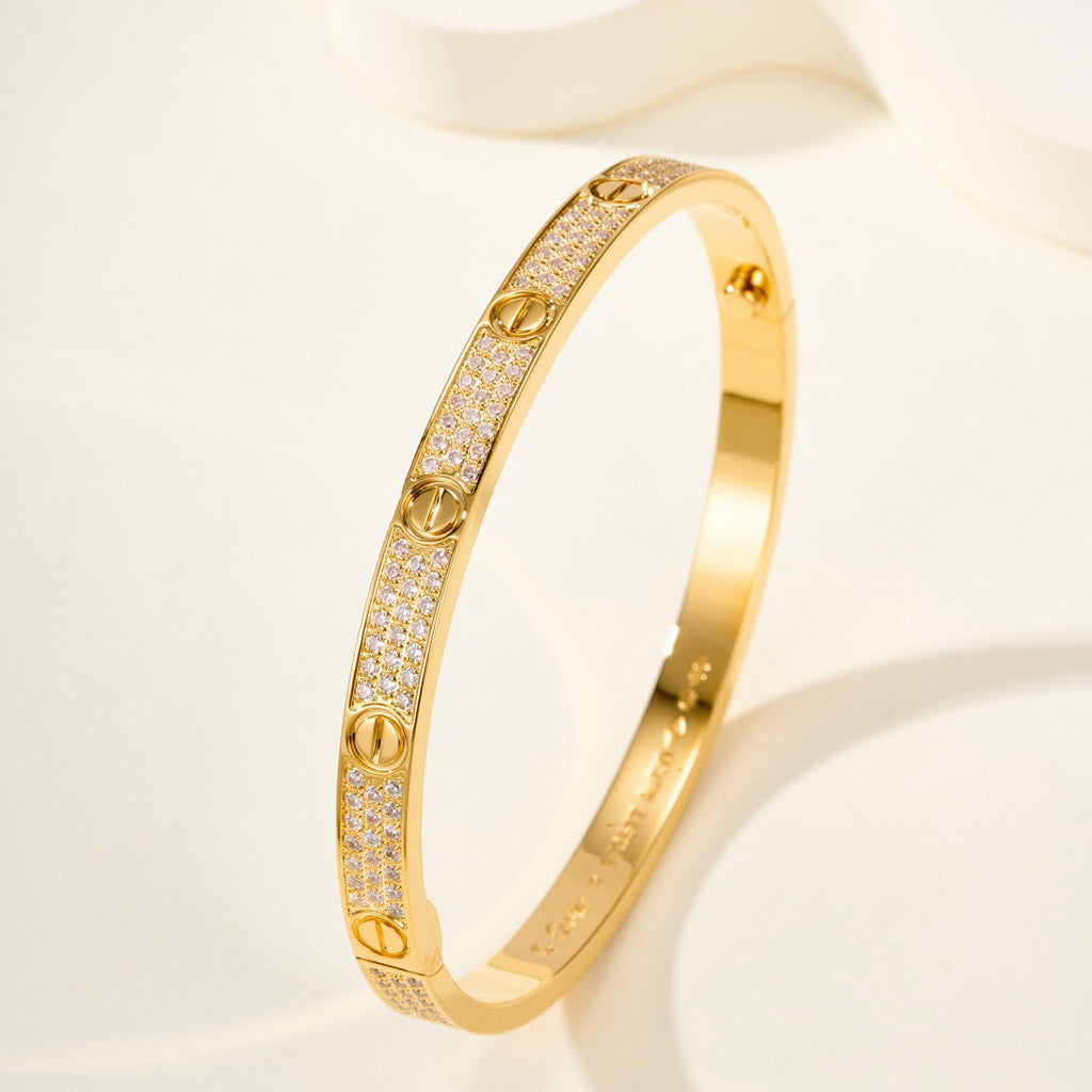 [Elite]LOVE BRACELET 4.8MM DIAMOND-PAVED