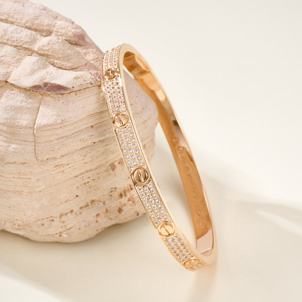 [Elite]LOVE BRACELET 4.8MM DIAMOND-PAVED