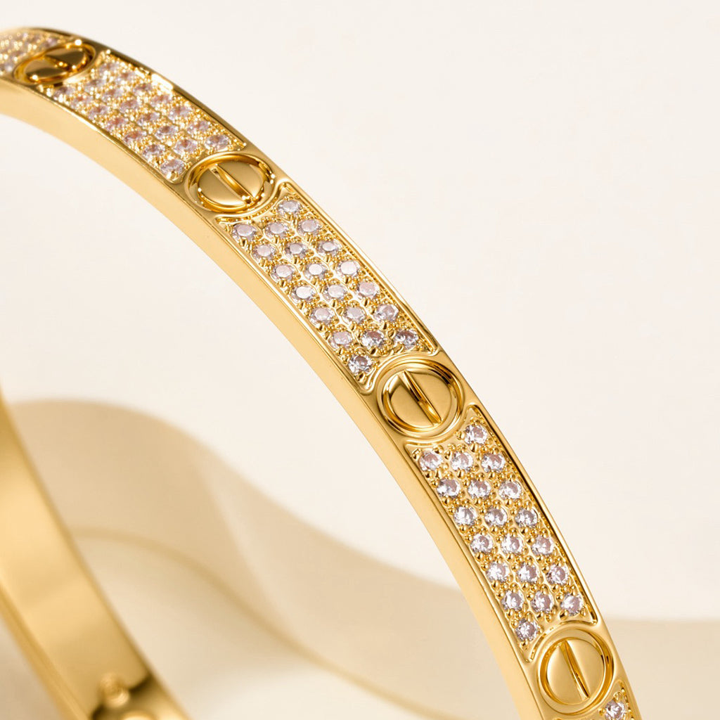 [Elite]LOVE BRACELET 4.8MM DIAMOND-PAVED